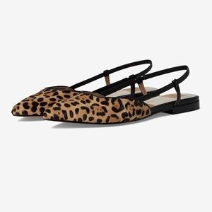 Leopard Print Slingback Flats